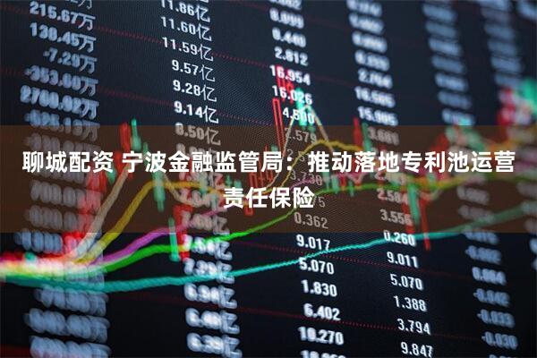 聊城配资 宁波金融监管局:推动落地专利池运营责任保险