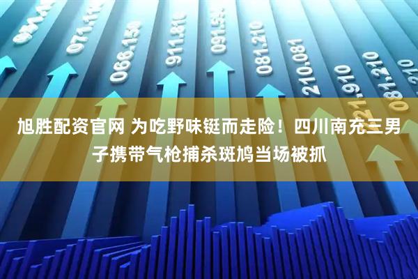 旭胜配资官网 为吃野味铤而走险！四川南充三男子携带气枪捕杀斑鸠当场被抓